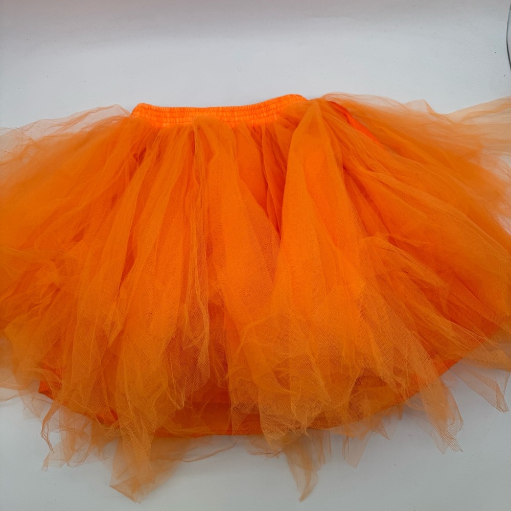 Orange Tulle Tutu Skirt – New Without Tag (Halloween Costume)